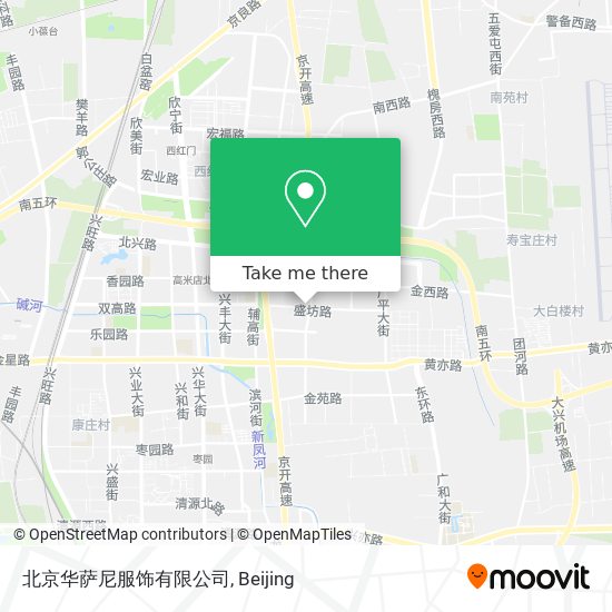 北京华萨尼服饰有限公司 map