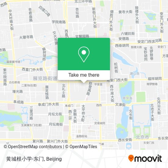 黄城根小学-东门 map