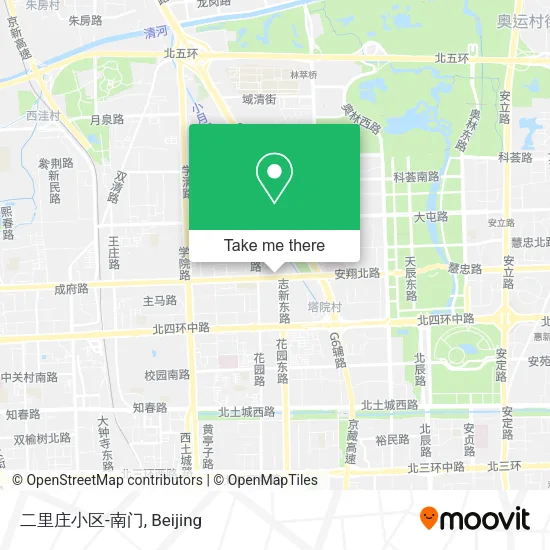 二里庄小区-南门 map