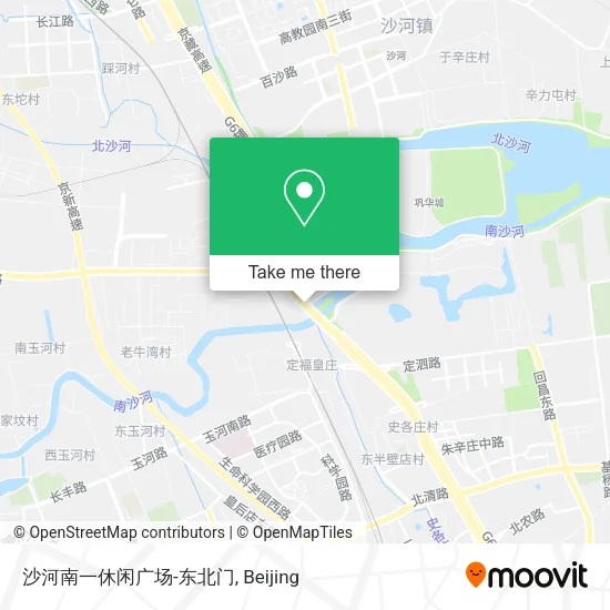 沙河南一休闲广场-东北门 map