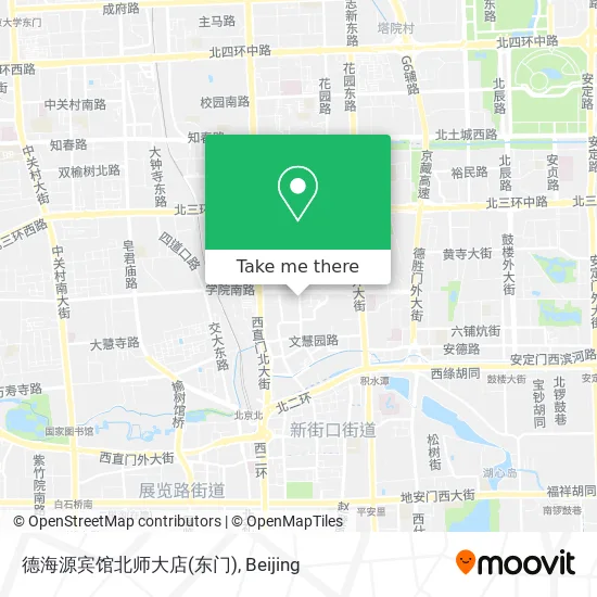 德海源宾馆北师大店(东门) map