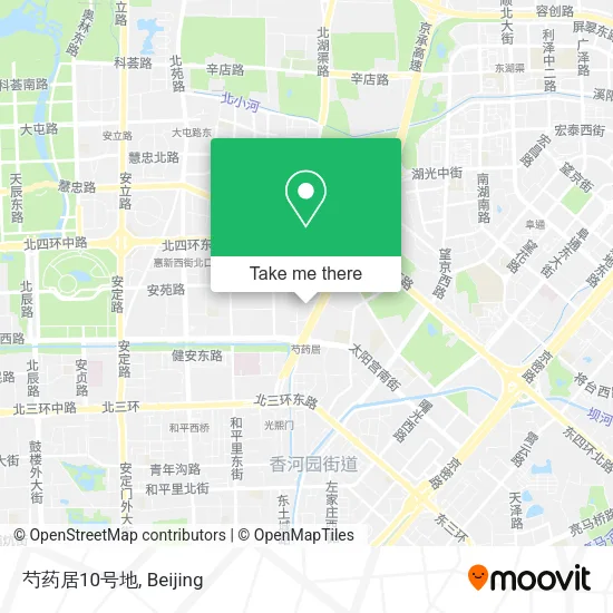 芍药居10号地 map