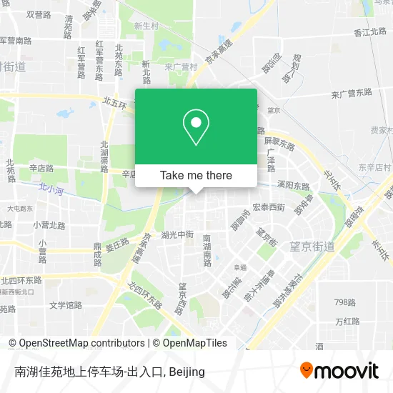 南湖佳苑地上停车场-出入口 map