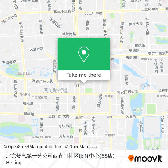 北京燃气第一分公司西直门社区服务中心(5S店) map