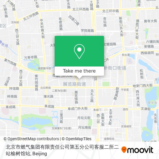 北京市燃气集团有限责任公司第五分公司客服二所二站榆树馆站 map