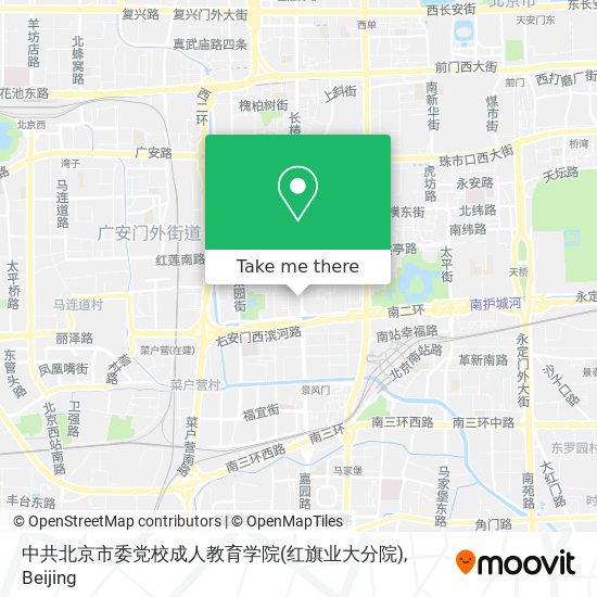 中共北京市委党校成人教育学院(红旗业大分院) map