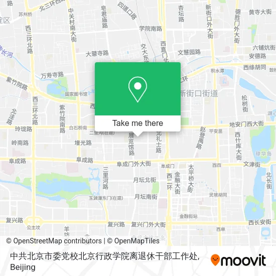 中共北京市委党校北京行政学院离退休干部工作处 map