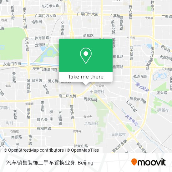 汽车销售装饰二手车置换业务 map