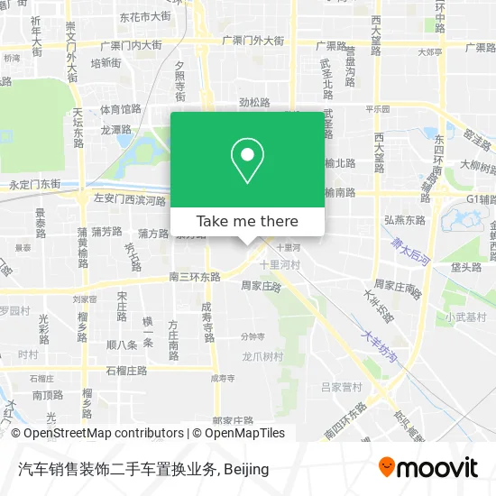 汽车销售装饰二手车置换业务 map
