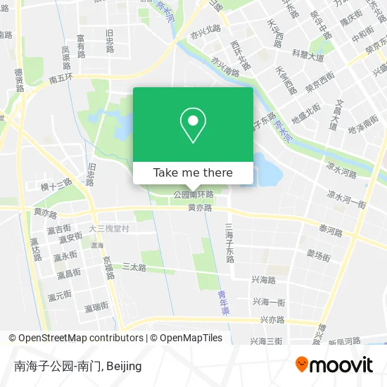 南海子公园-南门 map