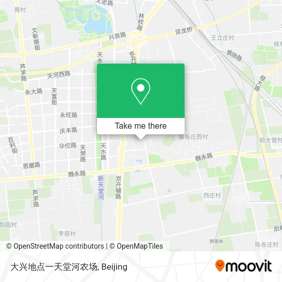 大兴地点一天堂河农场 map