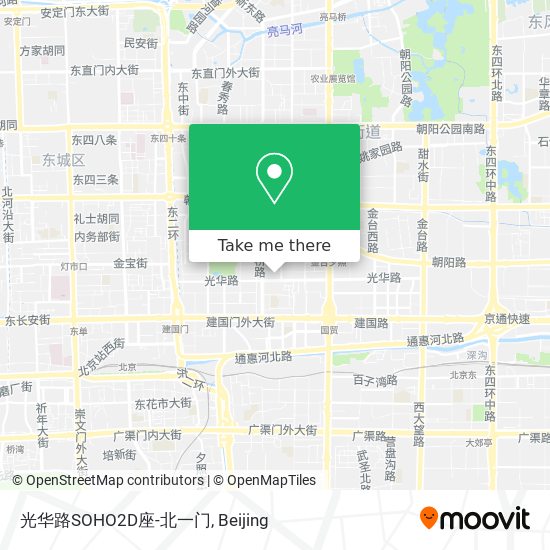 光华路SOHO2D座-北一门 map