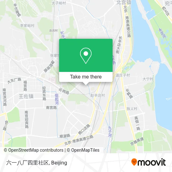 六一八厂四里社区 map