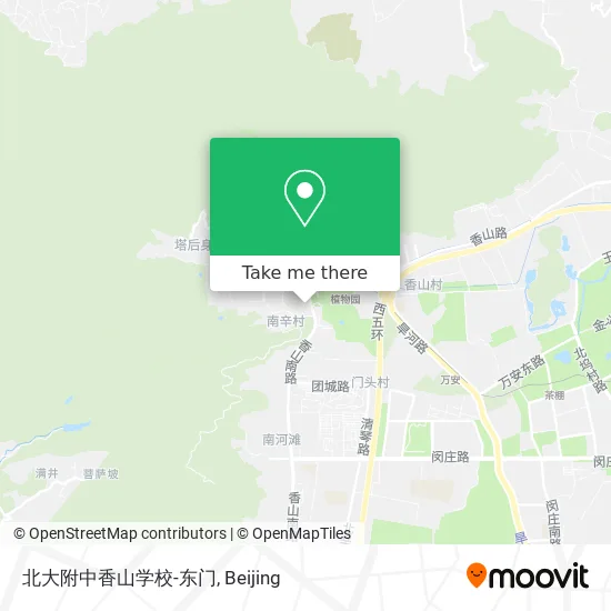 北大附中香山学校-东门 map