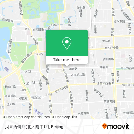 贝果西饼店(北大附中店) map