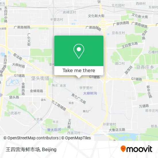 王四营海鲜市场 map