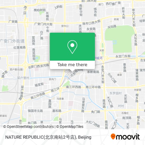 NATURE REPUBLIC(北京南站2号店) map