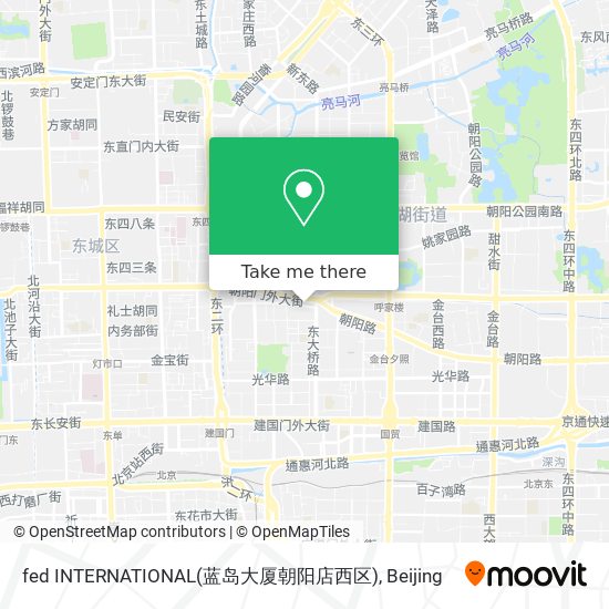 fed INTERNATIONAL(蓝岛大厦朝阳店西区) map