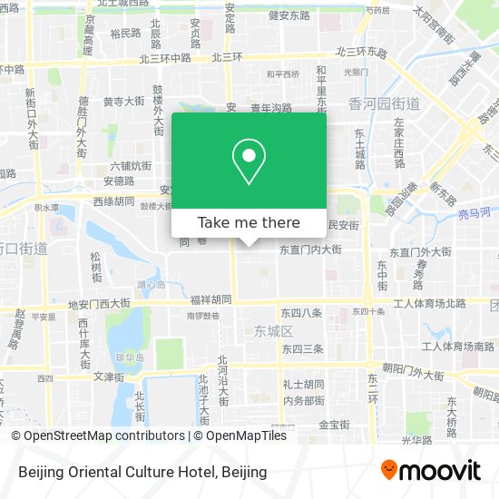 Beijing Oriental Culture Hotel map