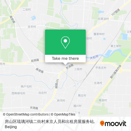 房山区琉璃河镇二街村来京人员和出租房屋服务站 map