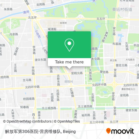 解放军第306医院-营房维修队 map