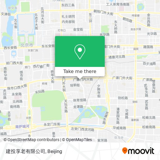 建投享老有限公司 map