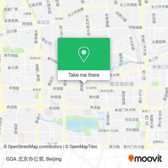 GOA 北京办公室 map