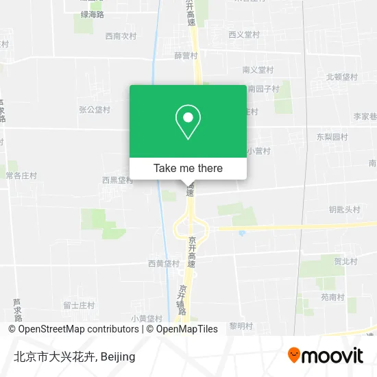 北京市大兴花卉 map