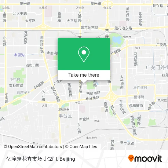 亿潼隆花卉市场-北2门 map