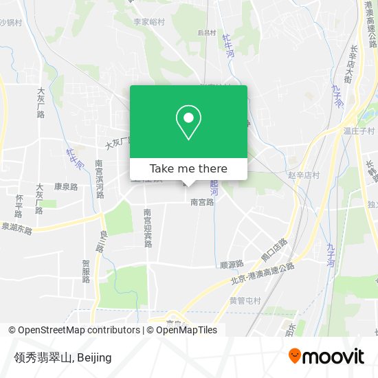 领秀翡翠山 map