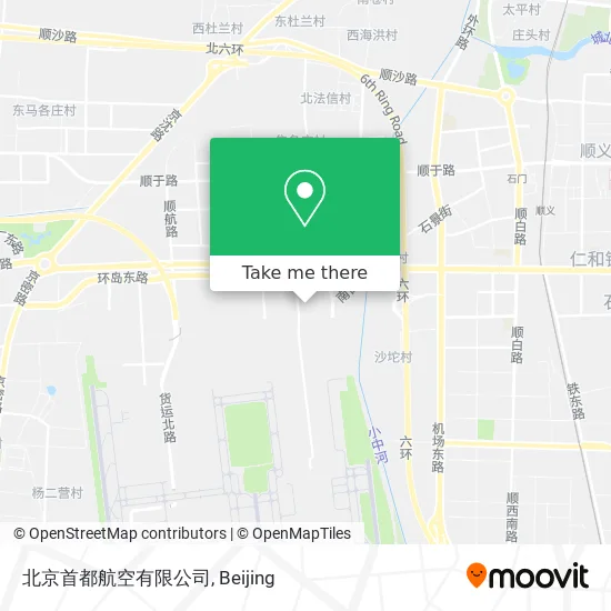 北京首都航空有限公司 map