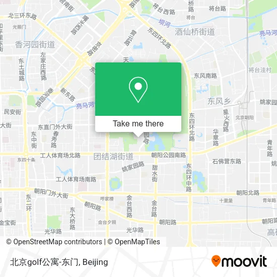 北京golf公寓-东门 map