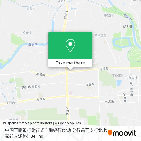 中国工商银行附行式自助银行(北京分行昌平支行北七家镇立汤路) map