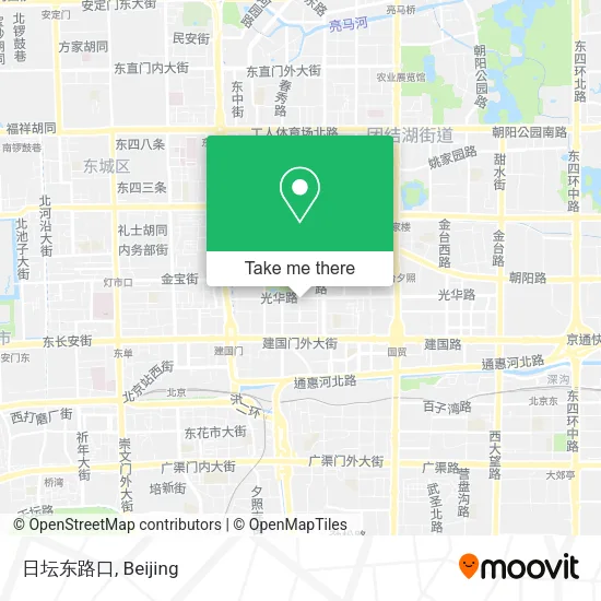 日坛东路口 map