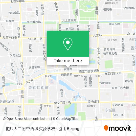 北师大二附中西城实验学校-北门 map