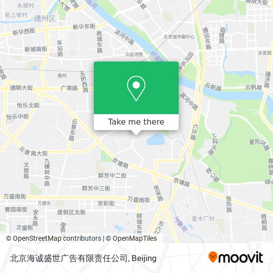 北京海诚盛世广告有限责任公司 map