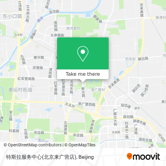 特斯拉服务中心(北京来广营店) map