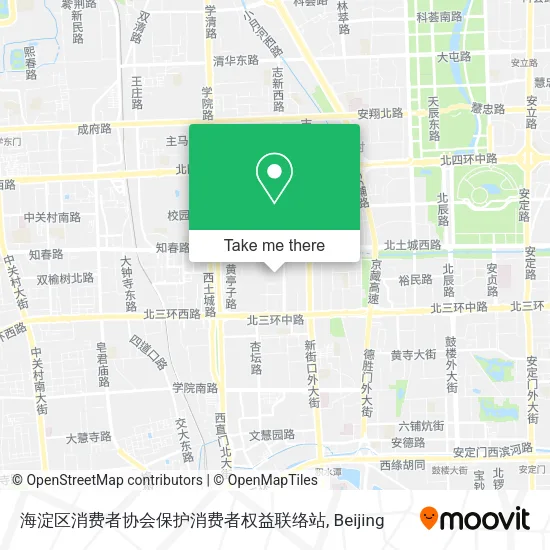 海淀区消费者协会保护消费者权益联络站 map