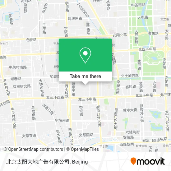 北京太阳大地广告有限公司 map