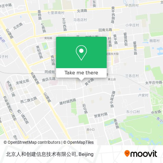 北京人和创建信息技术有限公司 map