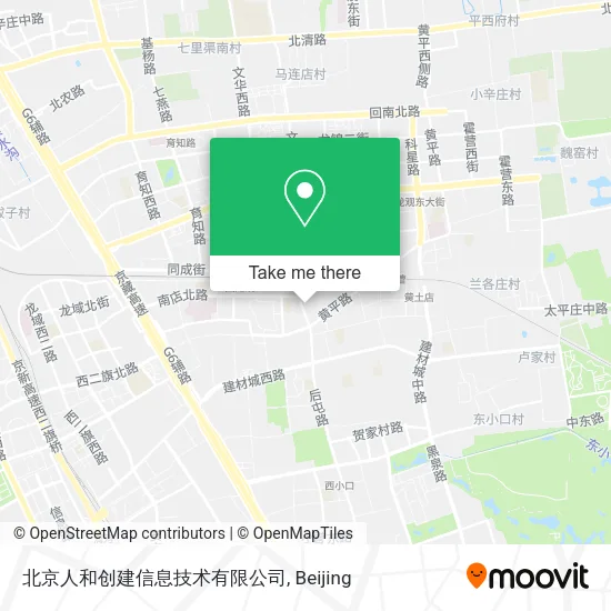 北京人和创建信息技术有限公司 map