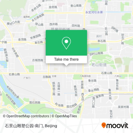 石景山雕塑公园-南门 map