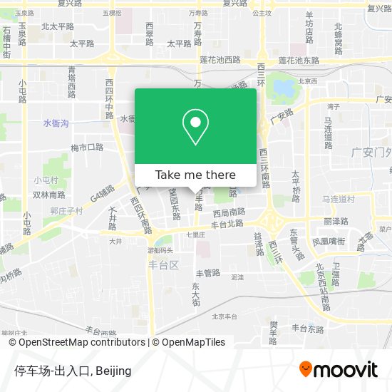 停车场-出入口 map