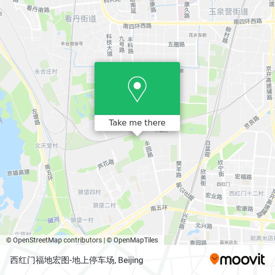 西红门福地宏图-地上停车场 map