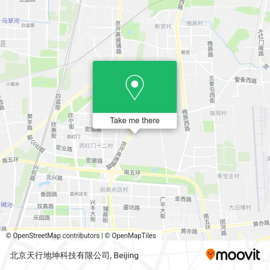 北京天行地坤科技有限公司 map