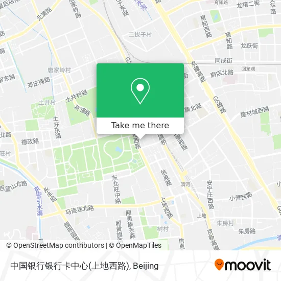 中国银行银行卡中心(上地西路) map