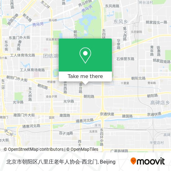 北京市朝阳区八里庄老年人协会-西北门 map