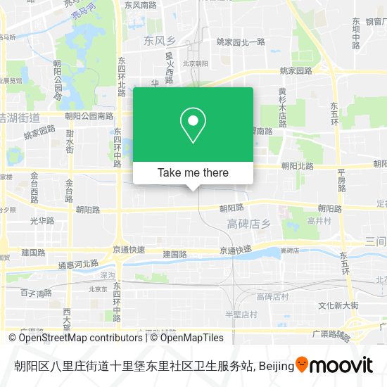 朝阳区八里庄街道十里堡东里社区卫生服务站 map
