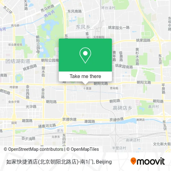 如家快捷酒店(北京朝阳北路店)-南1门 map