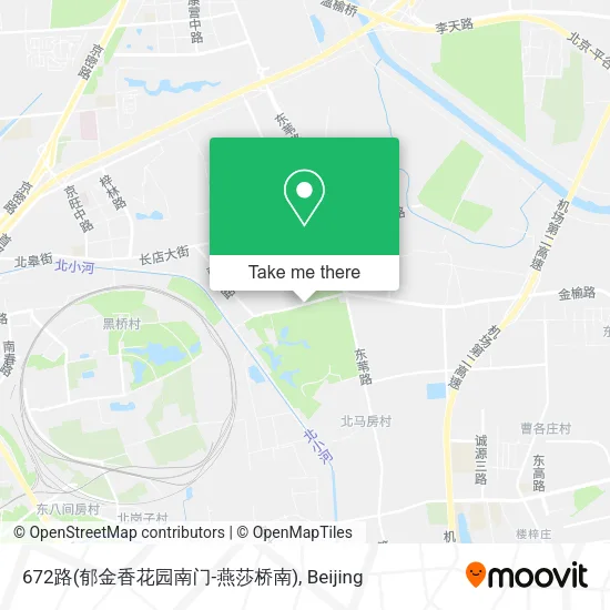 672路(郁金香花园南门-燕莎桥南) map